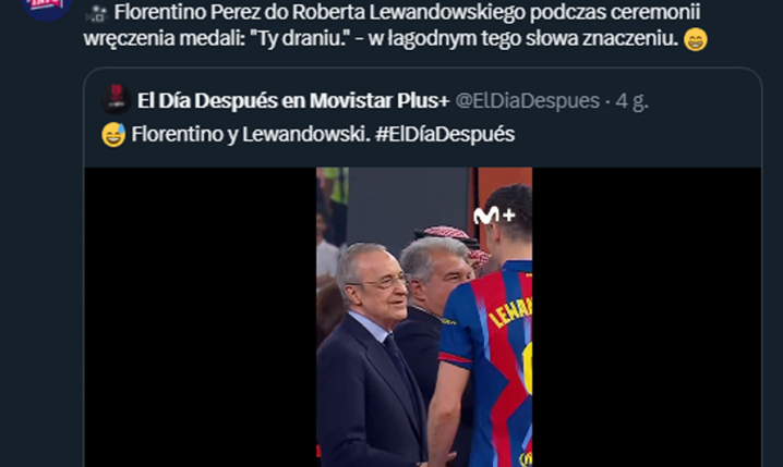 TO POWIEDZIAŁ Perez do Lewandowskiego po finale... :D