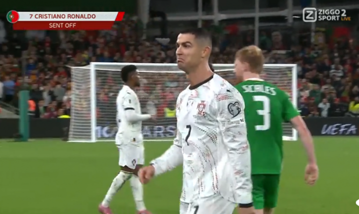 ZACHOWANIE Cristiano Ronaldo po otrzymaniu czerwonej kartki! [VIDEO]
