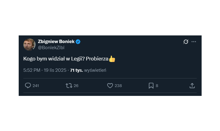 POMYSŁ Zbigniewa Bońka na nowego trenera Legii Warszawa... xD