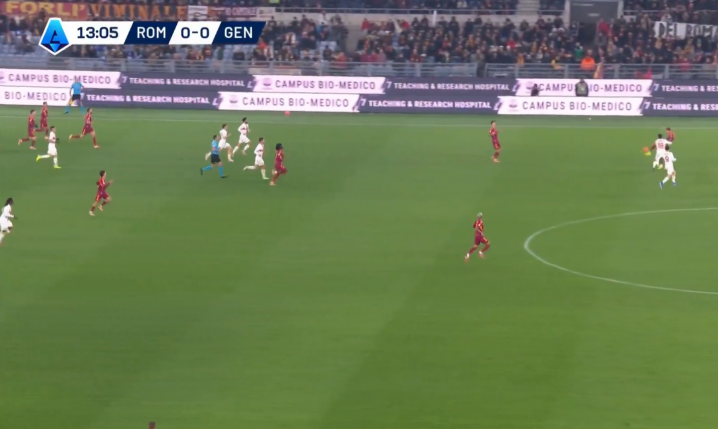 UDZIAŁ Jana Ziółkowskiego przy golu Romy na 1-0 z Genoą! [VIDEO]