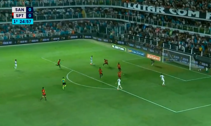 Neymar strzela gola z Sport Recife! [VIDEO]