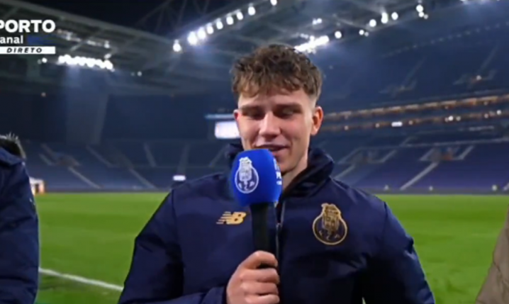 Oskar Pietuszewski próbuje mówić po portugalsku po meczu! [VIDEO]