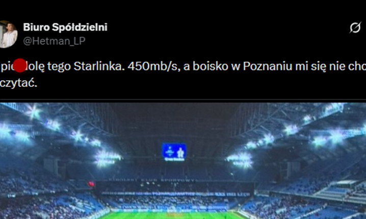 TAK WYGLĄDA murawa na stadionie Lecha Poznań... xD