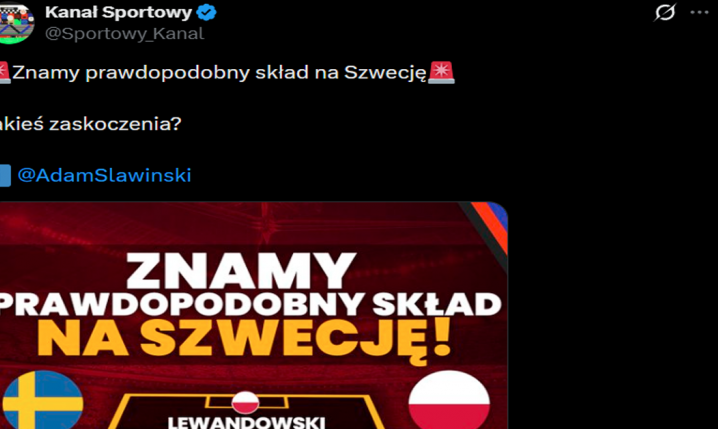 Tak ma wyglądać XI Polski na mecz ze Szwecją!