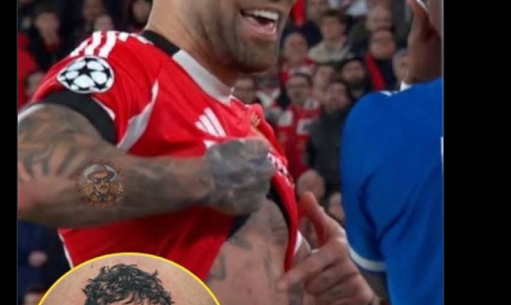 Nowy tatuaż Otamendiego po starciu z Oskarem Pietuszewskim... xD