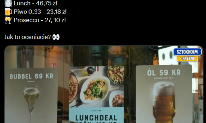 Adam Sławiński sprawdził ceny w Szwecji.... :D