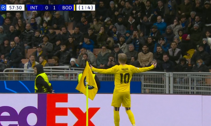 SENSACJA! Fatalny błąd i Jens Hauge strzela gola Interowi! 0-1 [VIDEO]