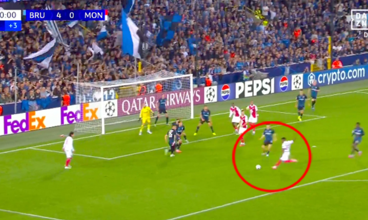 Ansu Fati strzela gola w debiucie dla Monaco w LM!!! [VIDEO]