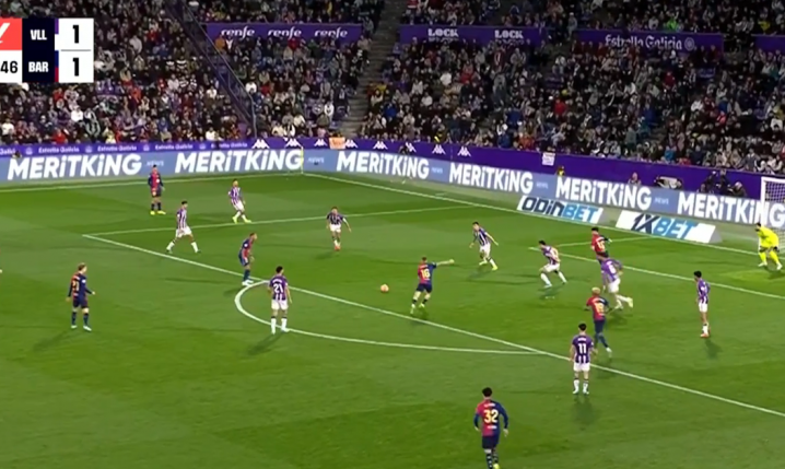 Fermin STRZELA GOLA na 2-1 z Valladolid! Barca prowadzi! [VIDEO]