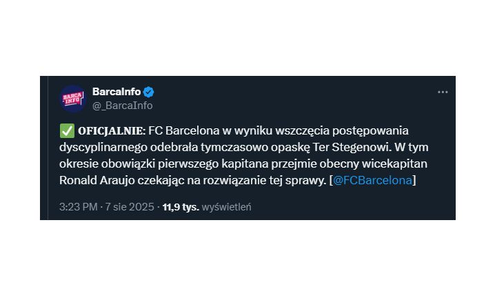 TAK FC Barcelona UKARAŁA Ter Stegena!