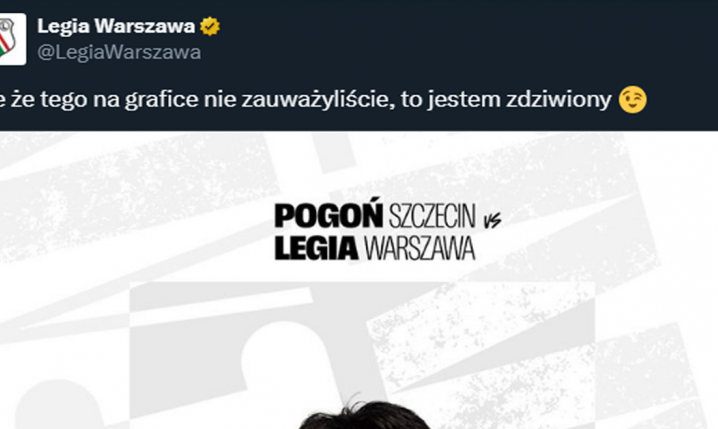 TAKĄ GRAFIKĘ dodał admin Legii Warszawa... xD