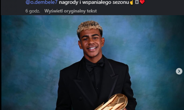 WIADOMOŚĆ Lamine Yamala po gali France Football!