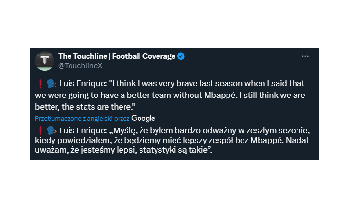 Luis Enrique ODWAŻNIE o swoim zespole bez Kyliana Mbappe!