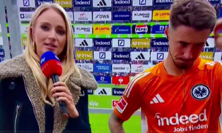 HlT! Reporterka Sky pomyliła gracza, bo ten wymienił się koszulką XD [VIDEO]