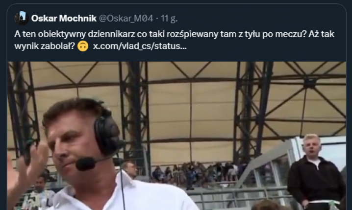 TAKĄ PRZYŚPIEWKĘ śpiewał Dawid Dobrasz podczas meczu Lech - Legia... xD