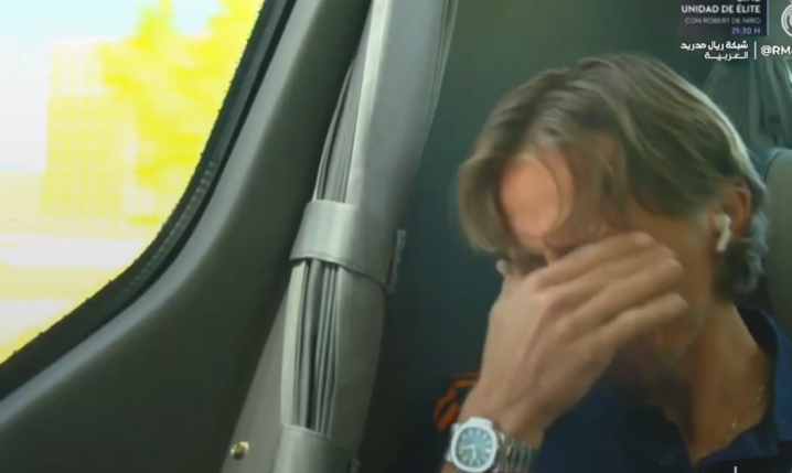 ZAPŁAKANY Luka Modrić w drodze na ostatni mecz na Santiago Bernabeu... [VIDEO]