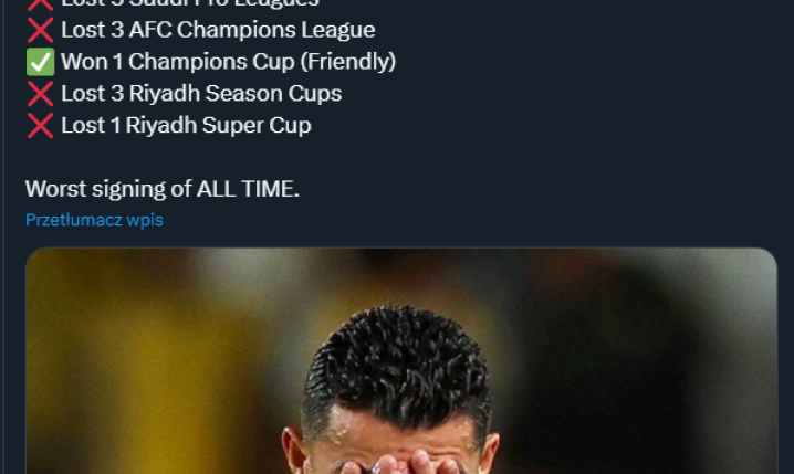 DRAMATYCZNA seria Cristiano Ronaldo w Al-Nassr...