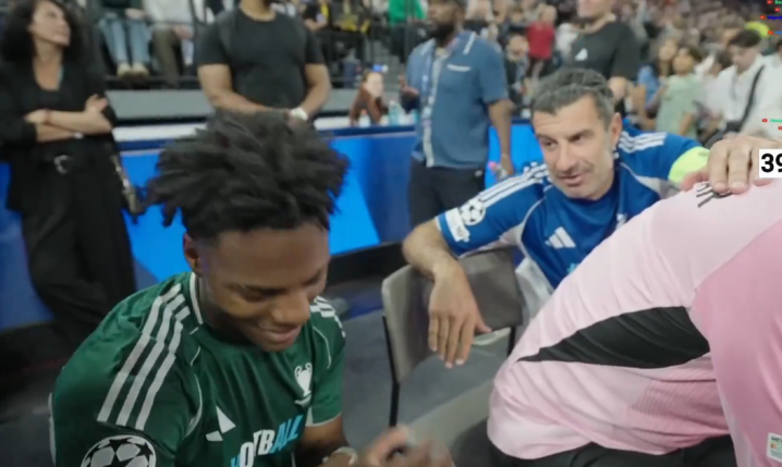 Luís Figo wyjaśnił Speedowi, co musi zrobić, żeby być lepszy w piłkę... xD [VIDEO]