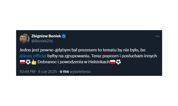 Zbigniew Boniek KOMENTUJE odebranie opaski Lewandowskiemu!