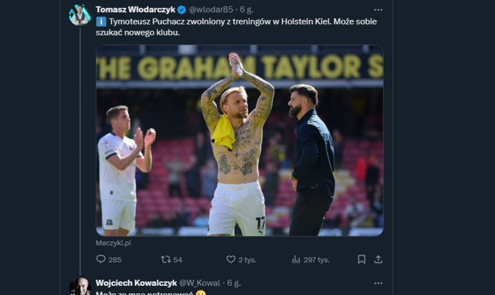 REAKCJA Wojtka Kowalczyka na to, że Puchacz został zwolniony z treningów... xD