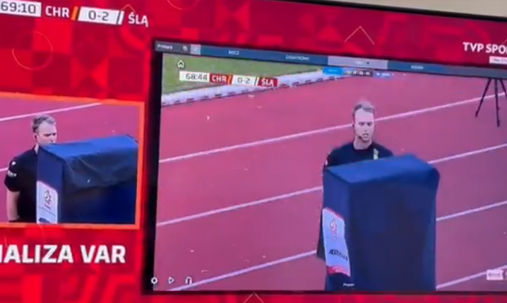 HlT! W meczu Chrobry-Śląsk wezwali sędziego do monitora VAR i... XD [VIDEO]