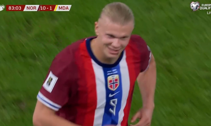 Haaland STRZELA GOLA na 10-1 z Mołdawią! [VIDEO]