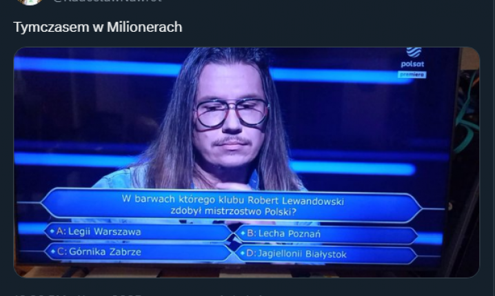 Piłkarskie pytanie w Milionerach!