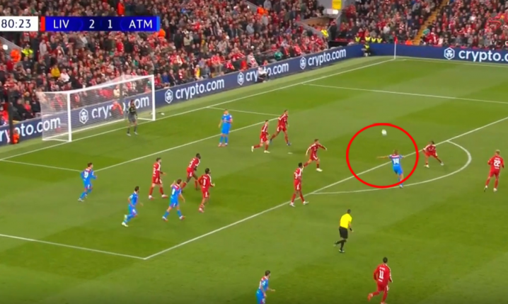 TAK STRZELA Marcos Llorente na 2-2 z Liverpoolem! [VIDEO]