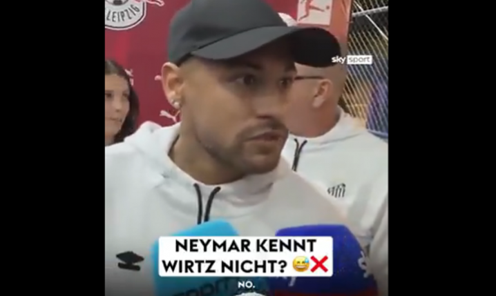 Neymar w szoku po pytaniu o Wirtza! xD Nie wiedział, kto to jest... xD [VIDEO]