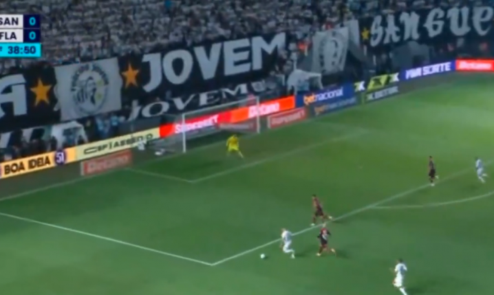 TAK STRZELA Neymar w końcówce meczu na 1-0 z Flamengo! [VIDEO]