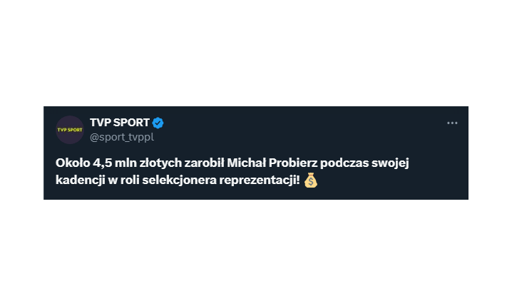TYLE ZAROBIŁ Michał Probierz w reprezentacji Polski!