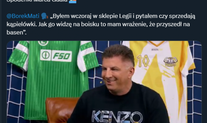 Mateusz Borek nt. spodenek Marca Guala... xD
