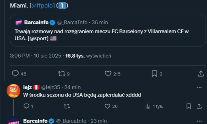 TO NIE ŻART! Barcelona ma zagrać ligowy mecz w... Miami!