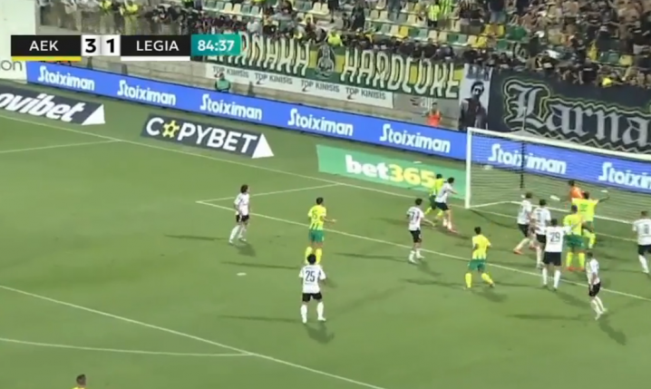 SAMOBÓJ Rajovicia i Legia przegrywa już 4-1! [VIDEO]