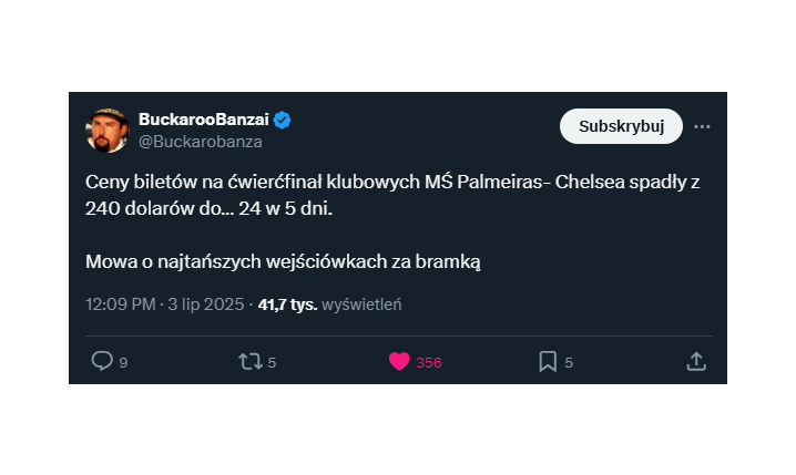 MEGA SPADEK cen biletów na ćwierćfinałowy mecz KMŚ!