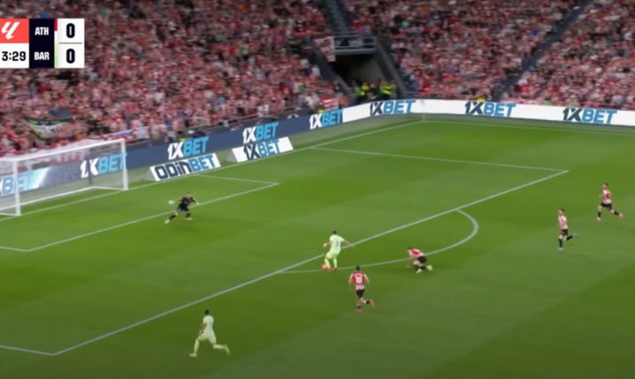 Tak Lewandowski strzela 100 gola w barwach Barcelony! [VIDEO]
