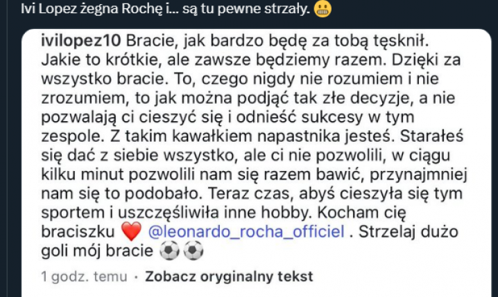Ivi Lopez żegna Rochę i... uderza w swój klub!