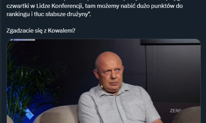 Wojciech Kowalczyk o polskich klubach w europejskich pucharach... :D