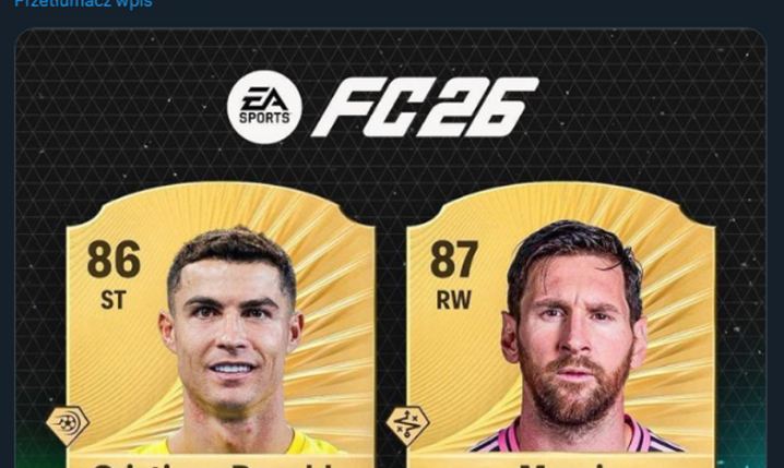 Karta Ronaldo i Messiego w grze EA FC 26!