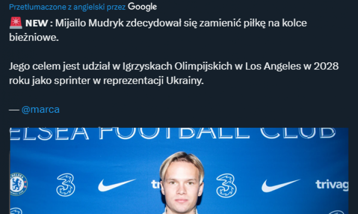 SZ0K! Mudryk planuje zmienić dyscyplinę sportu...