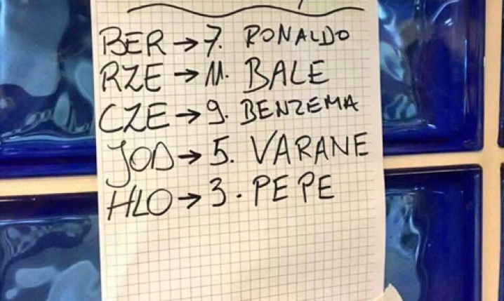 Pamiętna kartka z KRYCIEM przy rzutach rożnych w meczu Real - Legia w LM xD