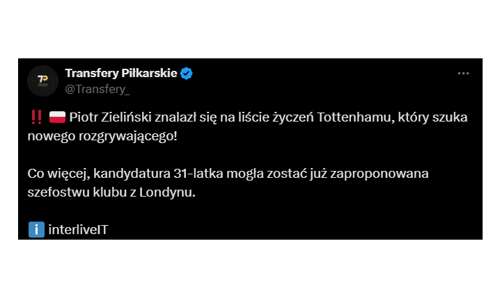 HIT! Zieliński na liście życzeń TEGO KLUBU Z PREMIER LEAGUE!