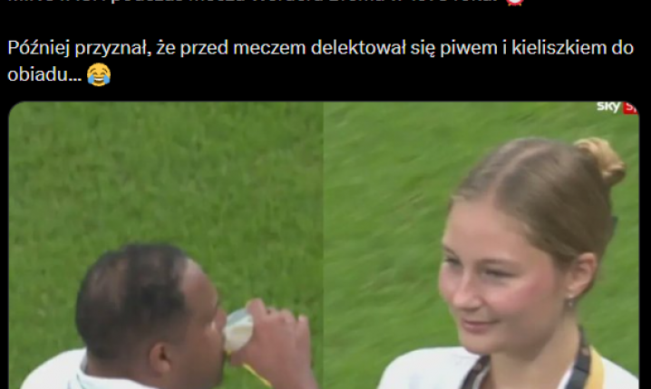 Tak wyglądał HYDRATION BREAK na meczu LEGEND pomiędzy Realem a Werderem xD