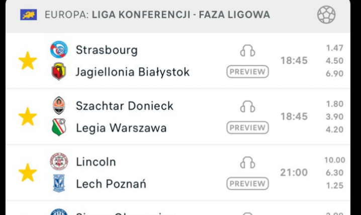 POST kibica przed meczami polskich klubów w LK xD