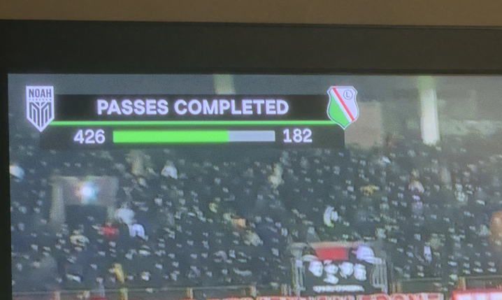 PODANIA w meczu Noah vs. Legia xD