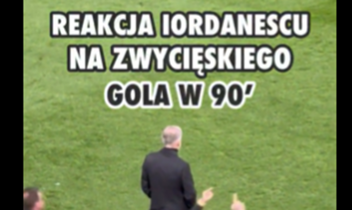REAKCJA trenera Edwarda Iordanescu na GOLA AUGUSTYNIAKA w 90 minucie meczu [VIDEO]