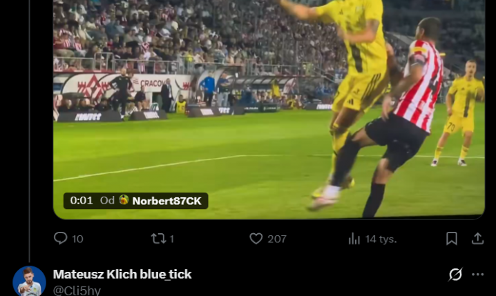 Tak Mateusz Klich SKOMENTOWAŁ SWÓJ FAUL, który dał Wieczystej rzut karny xD
