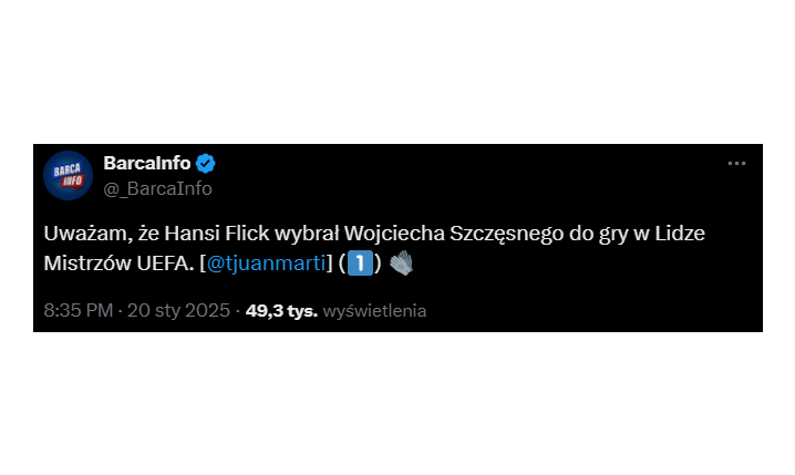 BOMBA! Hansi Flick WYBRAŁ BRAMKARZA Barcy na Ligę Mistrzów!