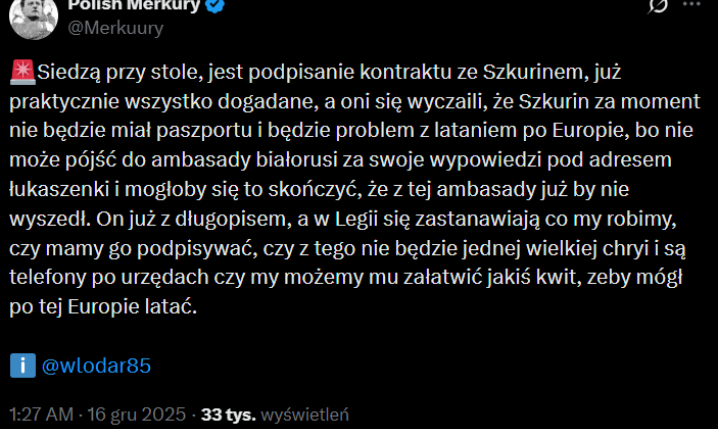 Tak wyglądały OSTATNIE MINUTY przed podpisaniem Ilyi Shkurina w Legii xD