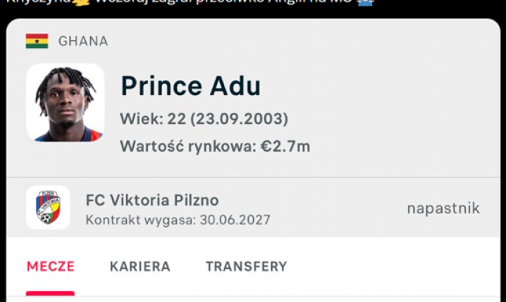 Kierownik Jagiellonii z TOPOWĄ ANEGDOTĄ nt. reprezentanta Ghany na MŚ XD